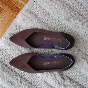 Rothy’s pointed toe flats, size 8-9